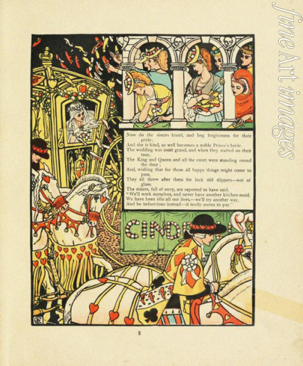 Crane Walter - Illustration for Fairy Tale Cinderella