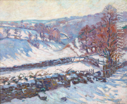 Guillaumin Jean-Baptiste Armand - Snowy Landscape at Crozant