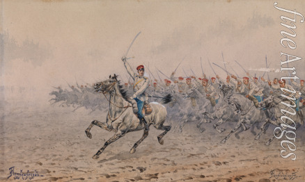 Pryanishnikov Ivan Petrovich - Charge of the Cavalry