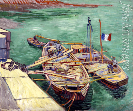 Gogh Vincent van - Quay with Men Unloading Sand Barges