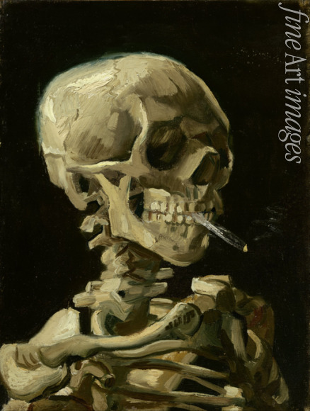 Gogh Vincent van - Head of a skeleton with a burning cigarette