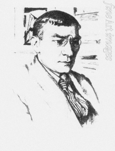 Lvov Pyotr Ivanovich - Portrait of Dmitry Mitrokhin (1883-1973)