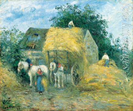 Pissarro Camille - The Hay Cart, Montfoucault