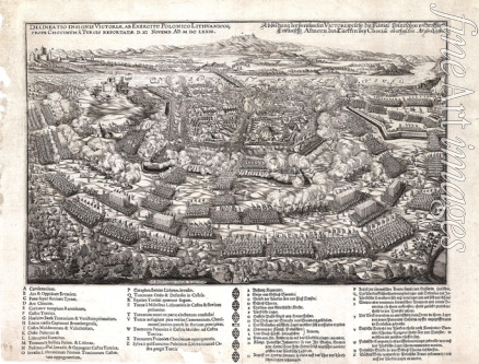 Unbekannter Künstler - Die Schlacht von Chotyn am 11. November 1673