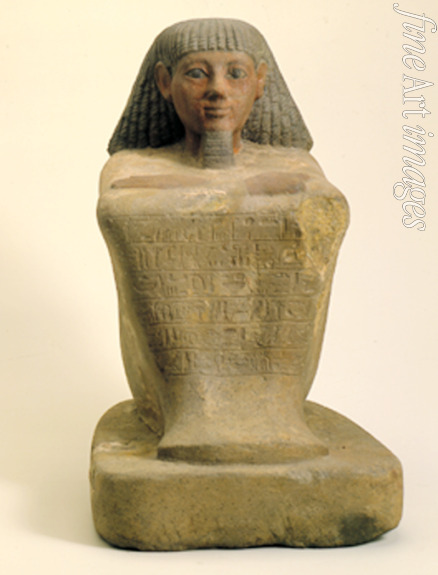 Altägyptische Kunst - Statue des Schreibers Maaniamen