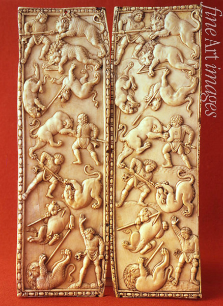 Byzantine Master - Dyptychon with Circus scenes