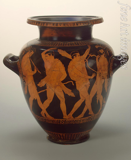 Ancient pottery Attican Art - Stamnos. Attic pottery