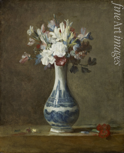 Chardin Jean-Baptiste Siméon - Vase mit Blumen