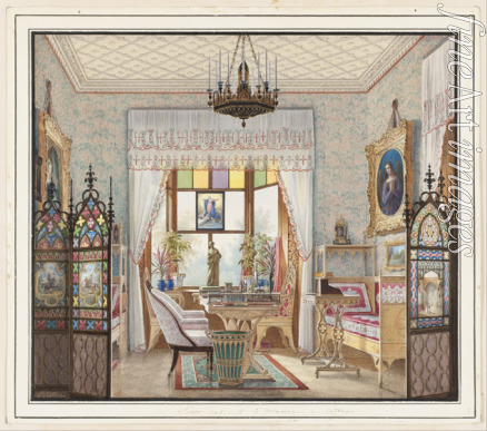 Hau Eduard - Das Wohnzimmer der Kaiserin Alexandra im Cottage Palast von Peterhof