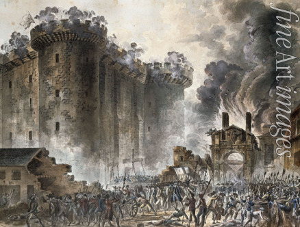 Houel Jean Pierre Laurent - The Storming of the Bastille on 14 July 1789