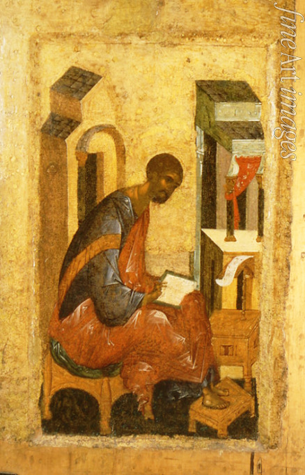Rubljow Andrei - Der heilige Evangelist Lukas  (Detail der Königstür)