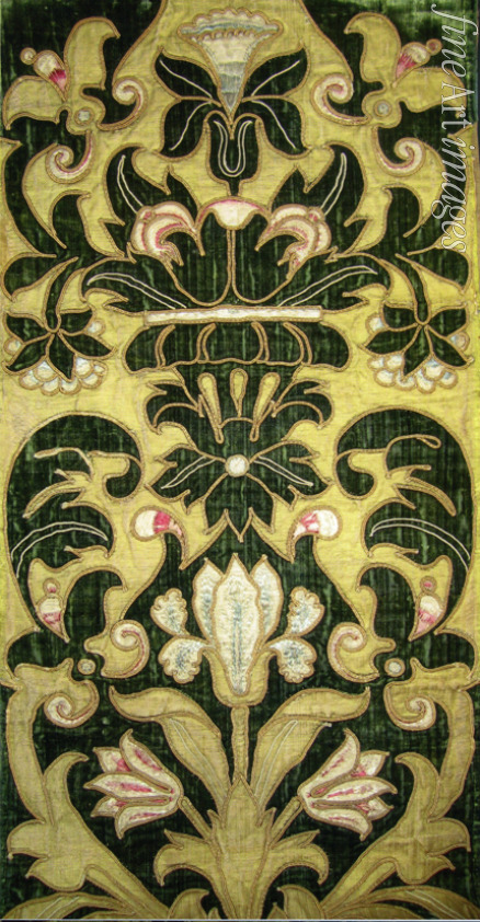West European Applied Art - Embroidered Tapestry
