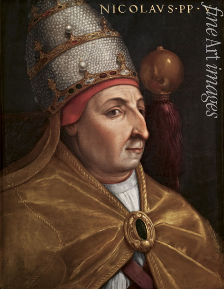 Dell'Altissimo Cristofano - Porträt von Papst Nikolaus V. (Giovio-Serie)