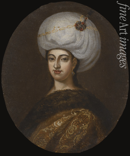 Unbekannter Künstler - Mahpare Emetullah Rabia Gülnusch Sultan (1642-1715), die Lieblingsgemahlin von Mehmed IV.