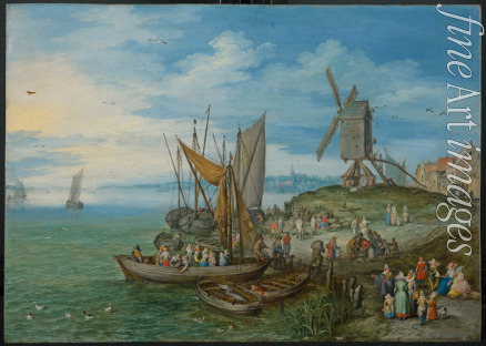 Brueghel Jan der Ältere - Die Mühle am Landungssteg