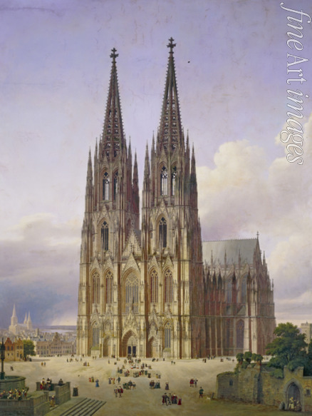 Hasenpflug Carl Georg - Ideal View of the Cologne Cathedral