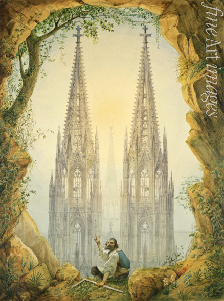 Statz Vincenz - Vision of the Completed Spires of the Cologne Cathedral