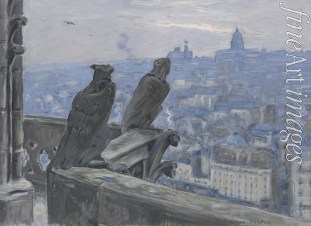 Moreau-Nélaton Adolphe Étienne Auguste - Paris as seen from the towers of Notre Dame