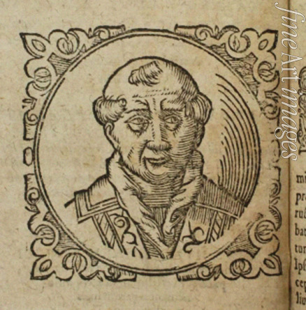 Unbekannter Künstler - Geoffrey von Monmouth (Aus: Prophetia Anglicana, Merlini Ambrosii Britanni)