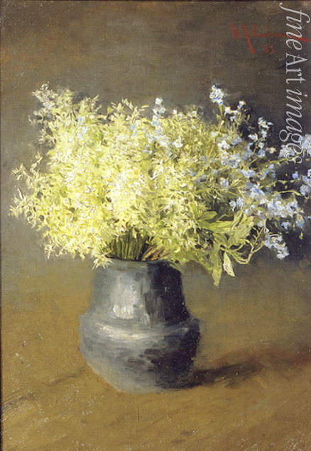 Levitan Isaak Ilyich - Wild violets and forget-me-nots