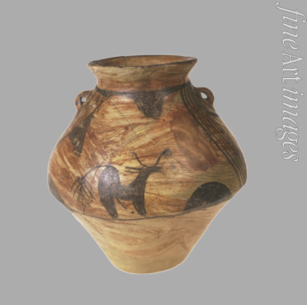 Prehistoric Russian Culture - Amphora with Zoomorphic Painting
