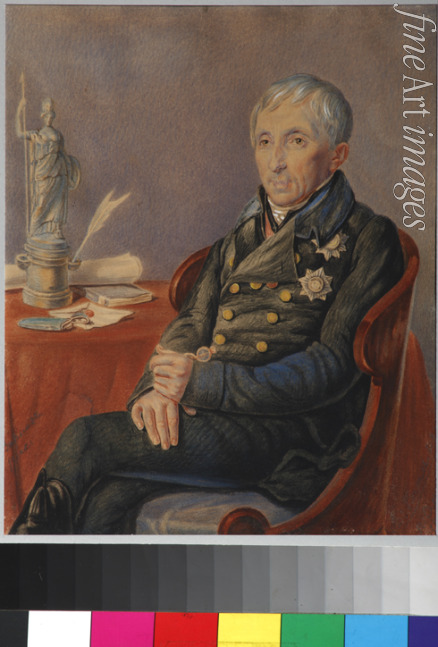 Olenin Pyotr Alexeevich - Portrait of Alexey Nikolayevich Olenin (1763-1843)