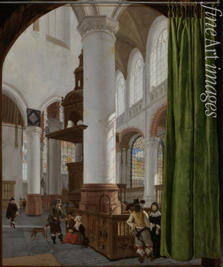 Houckgeest Gerard - Interieur der Oude Kerk in Delft
