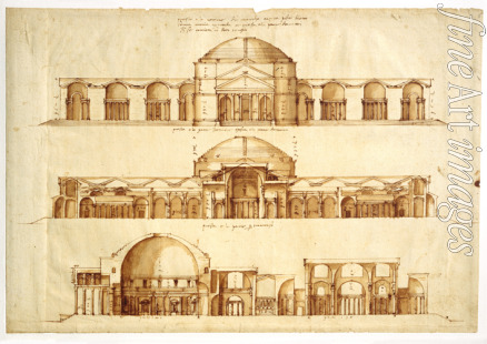 Palladio Andrea - Reconstruction project of the Baths of Agrippa, Rome