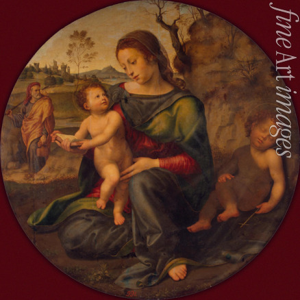 Bugiardini Giuliano - Die Heilige Familie mit dem Johannesknaben