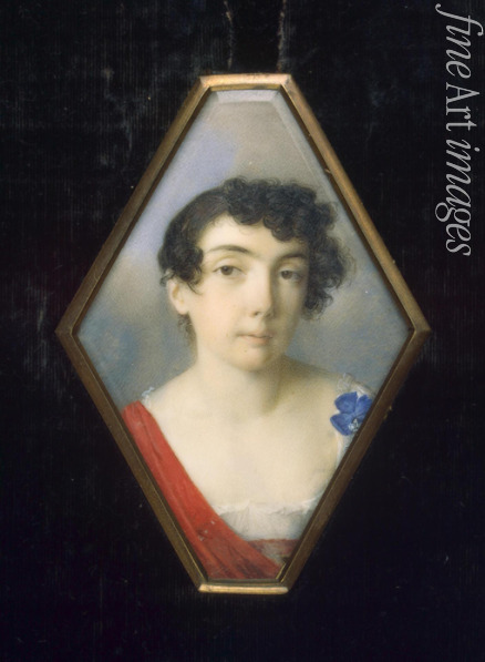 Unbekannter Künstler - Porträt von Anna Michajlowna Chitrowo, geb. Golenischtschewa-Kutusowa (1782-1846)