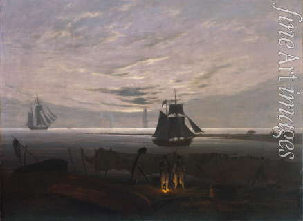 Friedrich Caspar David - Evening on the Baltic Sea