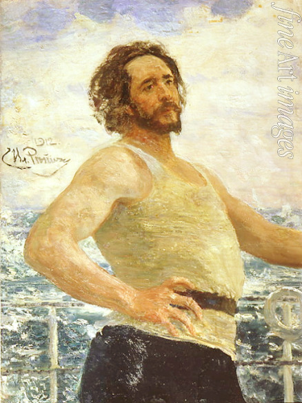 Repin Ilja Jefimowitsch - Porträt von Schriftsteller Leonid Andrejew (1871-1919)