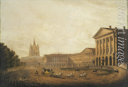 Beggrov Karl Petrovich - View of the Smolny Institute for Noble Maidens in Saint Petersburg