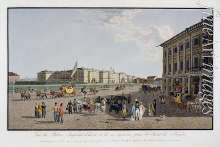Lory Gabriel Ludwig der Ältere - Blick auf den Palastplatz vom Newski-Prospekt