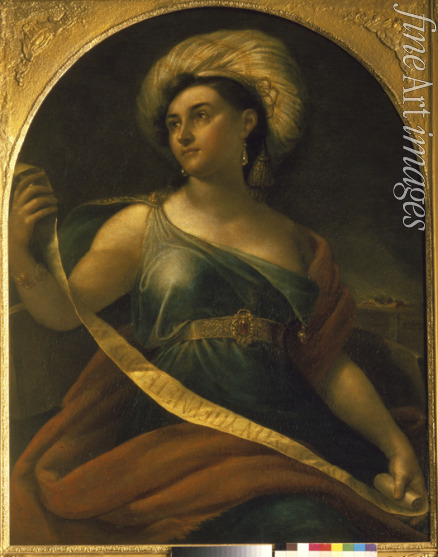 Kiprensky Orest Adamovich - Portrait of the actress Ekaterina Semyonova (1786-1849) as Sibyl in Spontini's La vestale