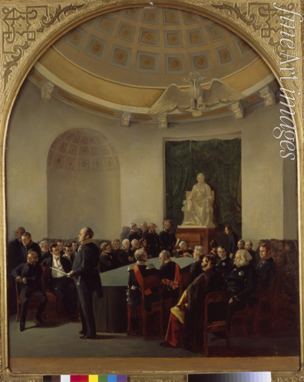 Ladurner Adolphe - Die Festsitzung der Akademie der Künste im Jahre 1839