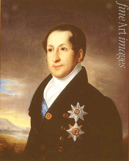 Tropinin Vasili Andreyevich - Portrait of Prince Sergei M. Golitsyn
