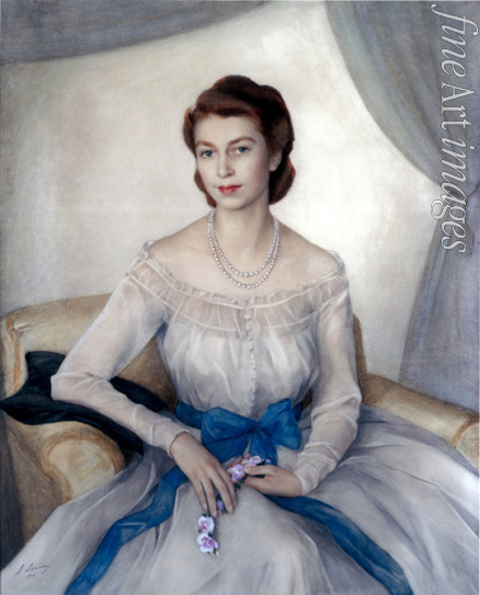 Sorin Saweli Abramowitsch - Porträt von Princess Elizabeth, Duchess of Edinburgh