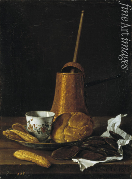 Meléndez Luis Egidio - Still life with chocolate and pastries