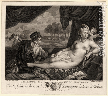 Bouillard Jacques - Philipp II. und seine Geliebte (nach Tizian)