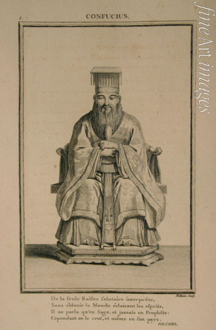 Helman Isidore Stanislas - Porträt des chinesischen Philosophen Konfuzius