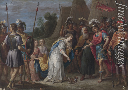 Teniers David der Jüngere - Die Begegnung zwischen Gottfried von Bouillon und Armida