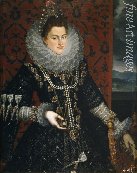 Pantoja de la Cruz Juán - Porträt von Infanta Isabel Clara Eugenia von Österreich (1566-1633)