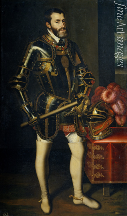 Pantoja de la Cruz Juán - Porträt Kaiser Karl V., König von Spanien (1500-1558)