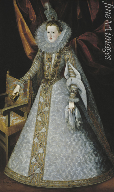 Pantoja de la Cruz Juán - Porträt von Margarete von Österreich (1584-1611), Königin von Spanien