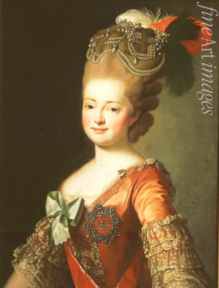 Anonymous 18th century - Portrait of Empress Maria Feodorovna (Sophie Dorothea of Württemberg) (1759-1828)