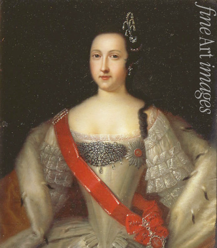 Caravaque Louis - Portrait of Princess Anna Leopoldovna (1718-1746), tsar's Ivan VI mother