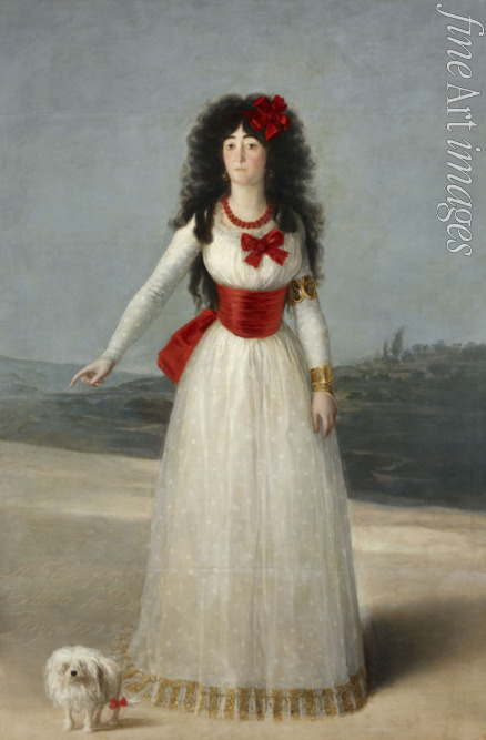 Goya Francisco de - Porträt von María Cayetana de Silva (1762-1802), 13. Herzogin von Alba
