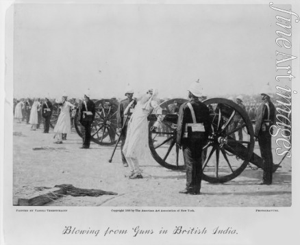 Vereshchagin Vasili Vasilyevich - Blowing from guns in British India