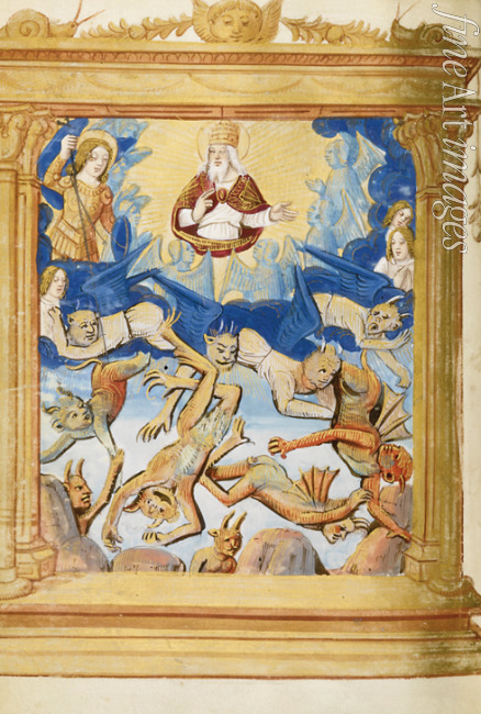 Anonymous - The Fall of Lucifer. From Book of Hours